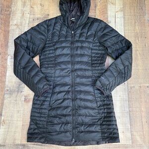 Women's Black Eddie Bauer black down coat jacket parka